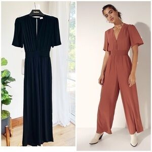💋Aritzia Illana jumpsuit in black noir size XS